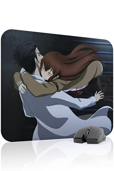 mousepad bastir Steins;Gate مانع للانزلاق لوحة ماوس مطاطية مخيطة V2 - 48X40 X...
