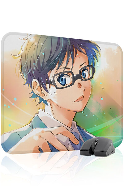 mousepad bastir لوحة ماوس الألعاب Your Lie in April مانع للانزلاق المصنوعة من...