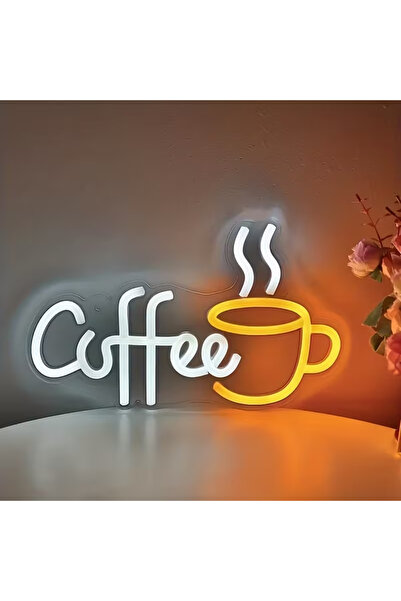 Slasa Coffee Neon Sign 18x29 cm Multicolor LED with 6 mm Acrylic Base