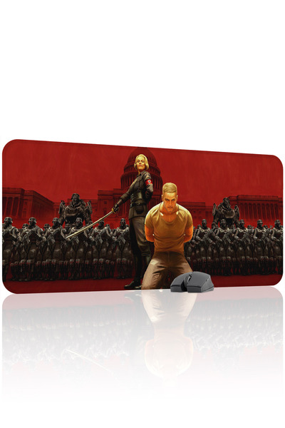 mousepad bastir Wolfenstein Αντιολισθητικό Stitched Rubber Gaming Mousepad V4...