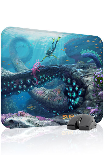mousepad bastir لوحة ماوس الألعاب المطاطية Subnautica مانع للانزلاق V2 - 48X4...
