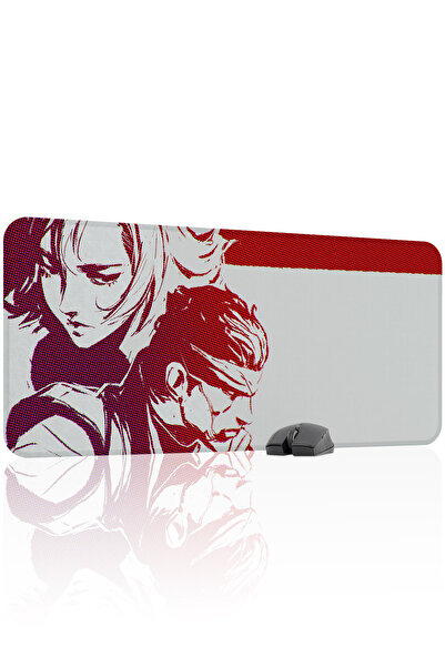 mousepad bastir لوحة ماوس معدنية من ميتال جير سوليد مانع للانزلاق مصنوعة من ا...