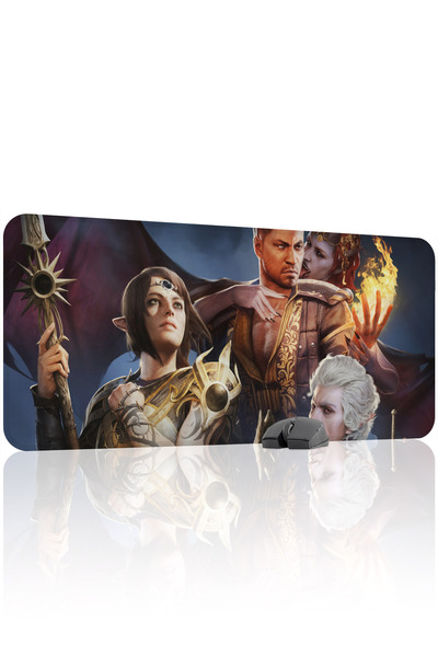 mousepad bastir لوحة ماوس الألعاب المطاطية Baldur's Gate 3 ذات مانع للانزلاق ...