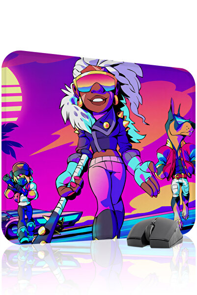 mousepad bastir لوحة ماوس الألعاب المطاطية Brawlhalla مانع للانزلاق Dikişli V...