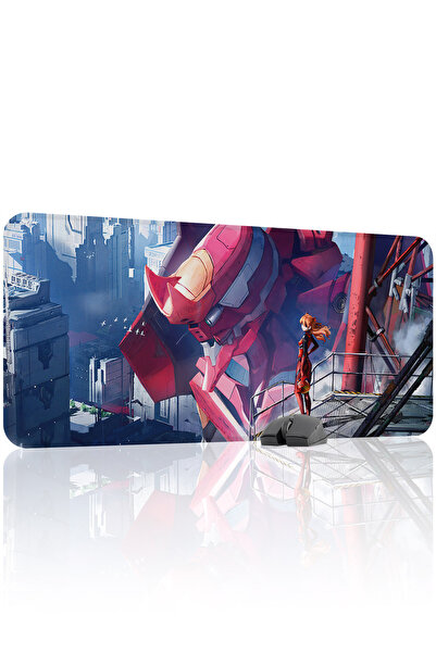 mousepad bastir لوحة ماوس الألعاب المطاطية المخيطة من نيون جينيسيس إيفانجيليو...