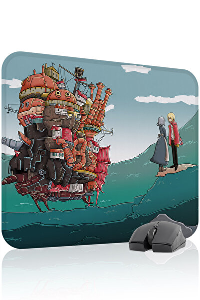 mousepad bastir لوحة ماوس الألعاب المطاطية المخيطة من Howl's Moving Castle V2...