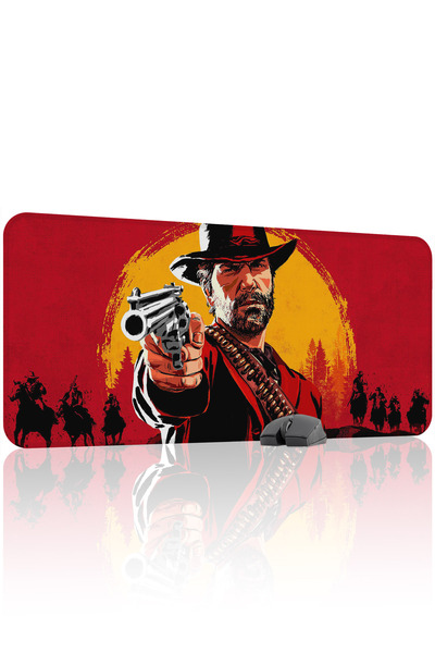 mousepad bastir لوحة ماوس الألعاب المطاطية المخيطة Red Dead Redemption 2 V2 -...