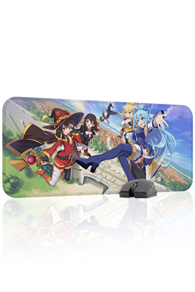 mousepad bastir KonoSuba antialunecare Mousepad pentru jocuri din cauciuc cus...