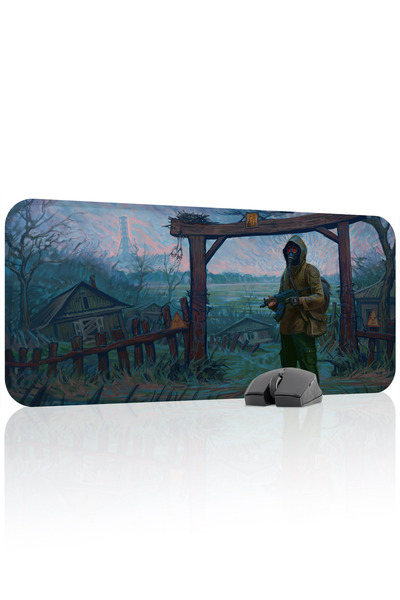 mousepad bastir لوحة ماوس الألعاب المطاطية المخيطة STALKER مانع للانزلاق V2 -...