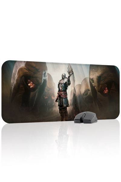 mousepad bastir لوحة ماوس الألعاب المطاطية ذات مانع للانزلاق خياطة من Dark So...