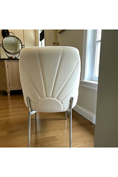 MSY HOME 2 Kişilik Nova White Krom Ayaklı Silinebir Kumaş Modern Ve Şık Sanda...