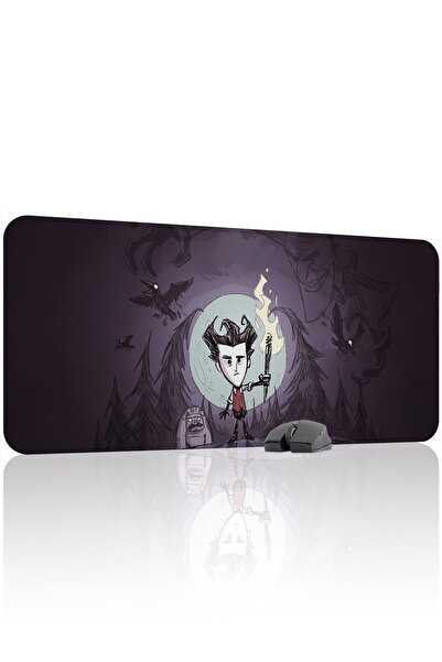 mousepad bastir لوحة ماوس الألعاب المطاطية المخيطة V4 من Don't Starve مانع لل...
