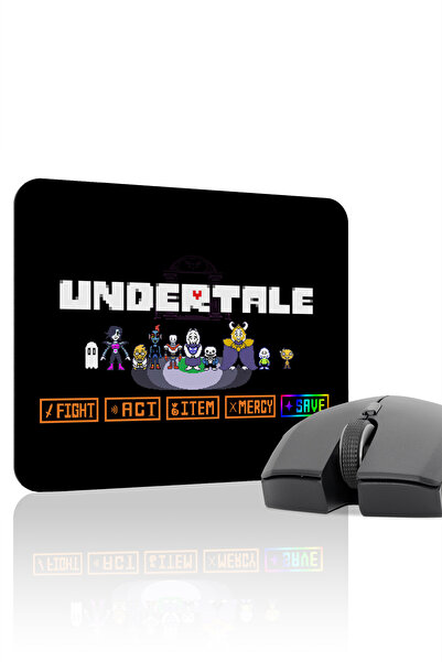 mousepad bastir Undertale مانع للانزلاق Dikişli Rubber Gaming Mousepad V1 - 2...