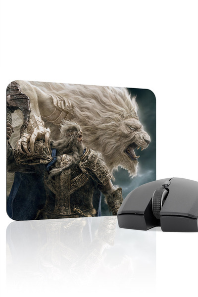 mousepad bastir لوحة ماوس للألعاب من المطاط المخيط يدويًا من Elden Ring مانع ...