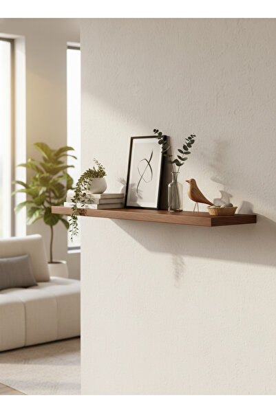 Living Simple Modern Wooden Wall Shelf Design 80 cm