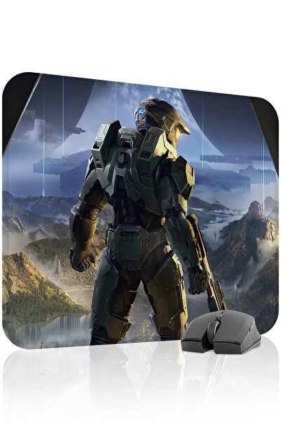 mousepad bastir Halo antialunecare Mousepad pentru gaming din cauciuc cusut V...