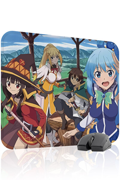 mousepad bastir لوحة ماوس الألعاب المطاطية المخيطة KonoSuba مانع للانزلاق V3 ...