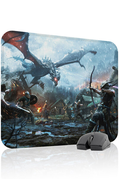 mousepad bastir لوحة ماوس الألعاب المطاطية المخيطة Skyrim مانع للانزلاق V5 - ...