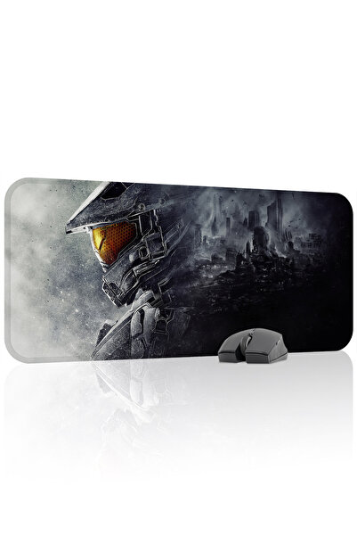 mousepad bastir لوحة ماوس الألعاب المطاطية المخيطة من هالو مانع للانزلاق V4 -...