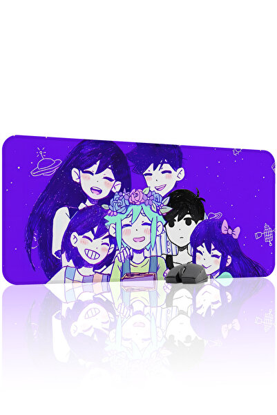 mousepad bastir لوحة ماوس أوموري مانع للانزلاق المطاطية المخيطة V1 - 90x40 XX...