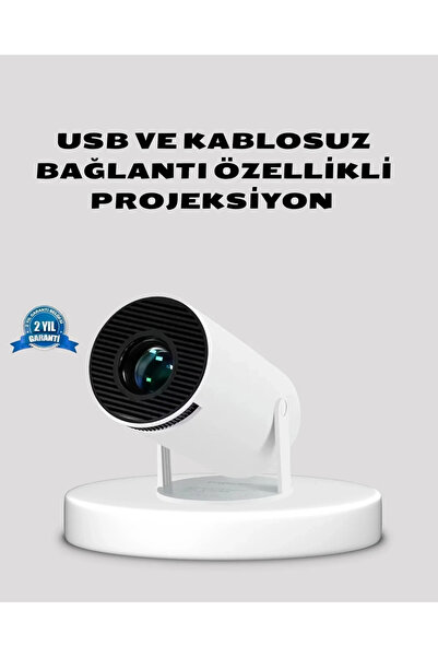 Epilons Portable Projection Device with HDMI USB Connection and 4K Support