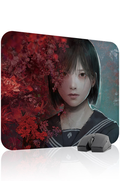 mousepad bastir لوحة ماوس الألعاب المطاطية المخيطة من سايلنت هيل مانع للانزلا...