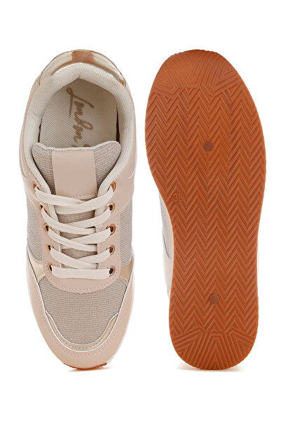london Rag Women's Faux Leather & Mesh Sneakers In Beige