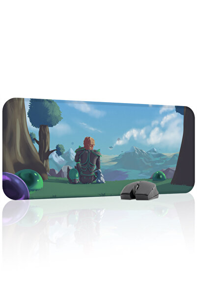 mousepad bastir لوحة ماوس الألعاب المطاطية المخيطة من تيراريا مانع للانزلاق V...