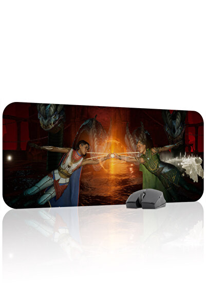 mousepad bastir لوحة ماوس الألعاب المطاطية المخيطة من سبليت فيكشن مانع للانزل...