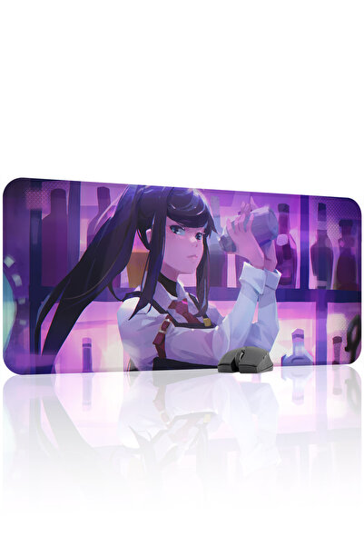 mousepad bastir لوحة ماوس الألعاب VA-11 Hall-A مانع للانزلاق المصنوعة من المط...