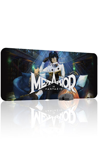 mousepad bastir Metaphor: لوحة ماوس الألعاب المطاطية المخيطة من ReFantazio V3...