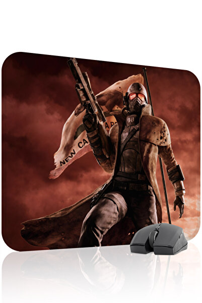 mousepad bastir لوحة ماوس الألعاب المطاطية المخيطة Fallout مانع للانزلاق V3 -...