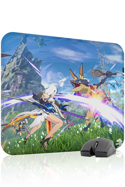 mousepad bastir لوحة ماوس الألعاب المطاطية المخيطة من Blue Protocol Star Reso...