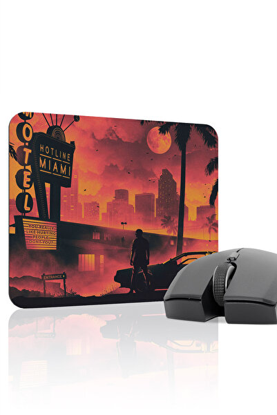 mousepad bastir Hotline Miami مانع للانزلاق Dikişli Rubber Gaming Mousepad V2...