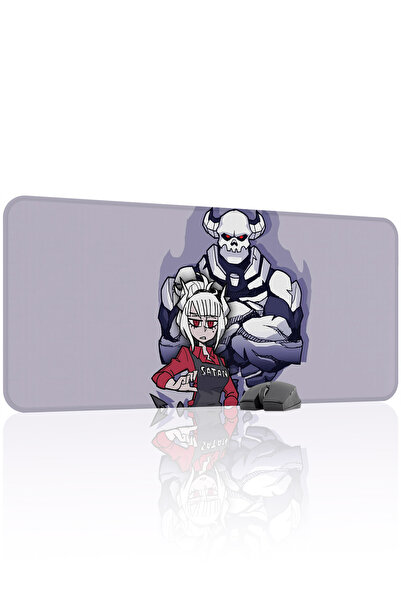 mousepad bastir لوحة ماوس الألعاب المطاطية Helltaker مانع للانزلاق V2 - 90x40...