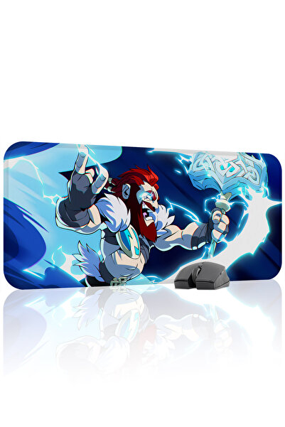 mousepad bastir لوحة ماوس الألعاب المطاطية Brawlhalla مانع للانزلاق Dikişli V...