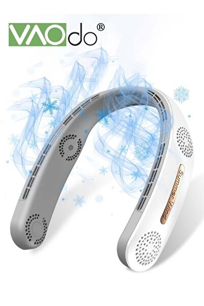 VAODO مروحة رقبة محمولة، بطارية 2400 مللي أمبير، هادئة، يحافظ على البرودة هوا...