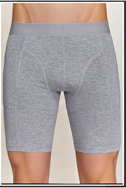 MARİA CALZE Men's 2-Piece Stretch Fabric Long Berrak Boxer Shorts