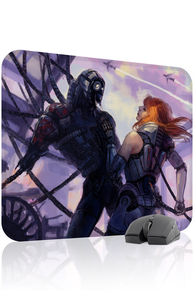 mousepad bastir لوحة ماوس الألعاب المطاطية Mass Effect مانع للانزلاق V5 - 48X...