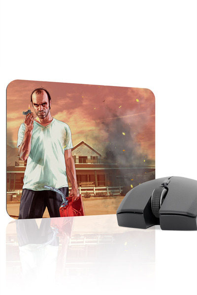 mousepad bastir لوحة ماوس للألعاب من المطاط المخيط GTA 5 مانع للانزلاق V3 - 2...