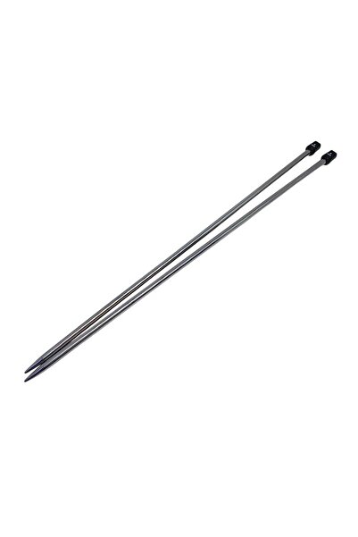 hobimon Sulă de tricotat din titan de lux de 6 mm - Sulă lungă de 35 cm