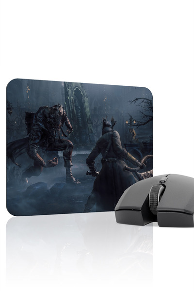 mousepad bastir Bloodborne Non-Slip Stitched Rubber Gaming Mousepad V2 - 22X1...