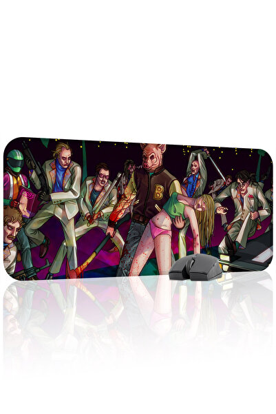 mousepad bastir Hotline Miami Non-Slip Stitched Rubber Gamer Mousepad V5 - 70...