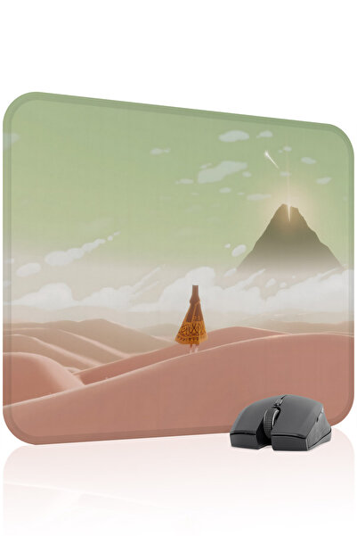mousepad bastir لوحة ماوس الألعاب المطاطية المخيطة Journey مانع للانزلاق V1 -...