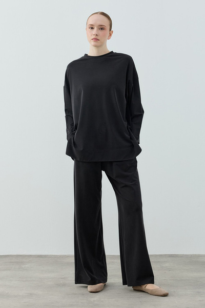 Merwishop Merwish Bamboo Comfi Trouser Suit 1805 Black