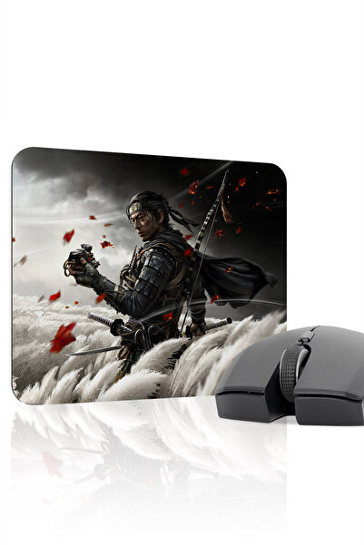 mousepad bastir Ghost of Tsushima antialunecare Dikişli Rubber Player Mousepa...