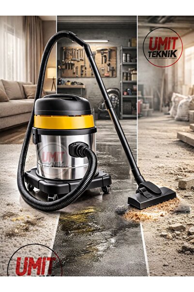 PROXTECH Sanayi Tipi Endüstriyel 25 Litre Islak Kuru Süpürge Endüstriyel Süpürge