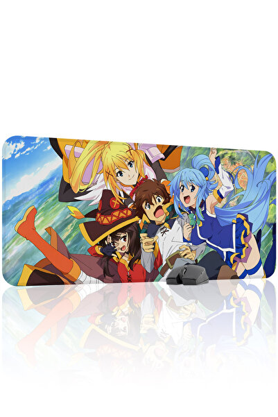 mousepad bastir لوحة ماوس الألعاب المطاطية المخيطة KonoSuba مانع للانزلاق V1 ...
