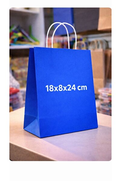 figanlar ambalaj 50 buc. DIMENSIUNE MICĂ 18x8x24 cm Carton albastru geantă Tw...