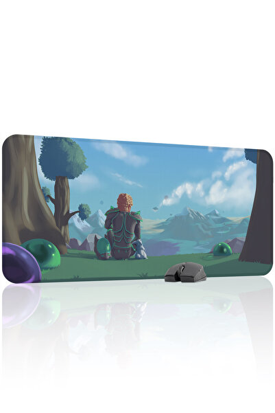 mousepad bastir لوحة ماوس الألعاب المطاطية المخيطة من تيراريا مانع للانزلاق V...